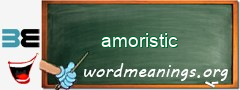WordMeaning blackboard for amoristic